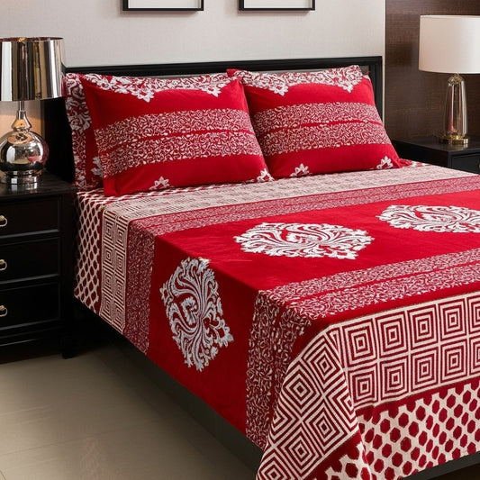 Winter Special Fleece King Size Bedsheet - BS#06