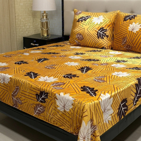 Winter Special Fleece King Size Bedsheet - BS#04