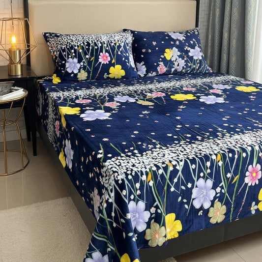 Winter Special Fleece King Size Bedsheet - BS#03