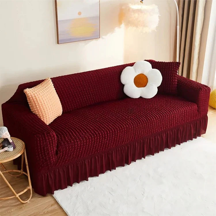 Bubble Sofa Covers  (Maroon)
